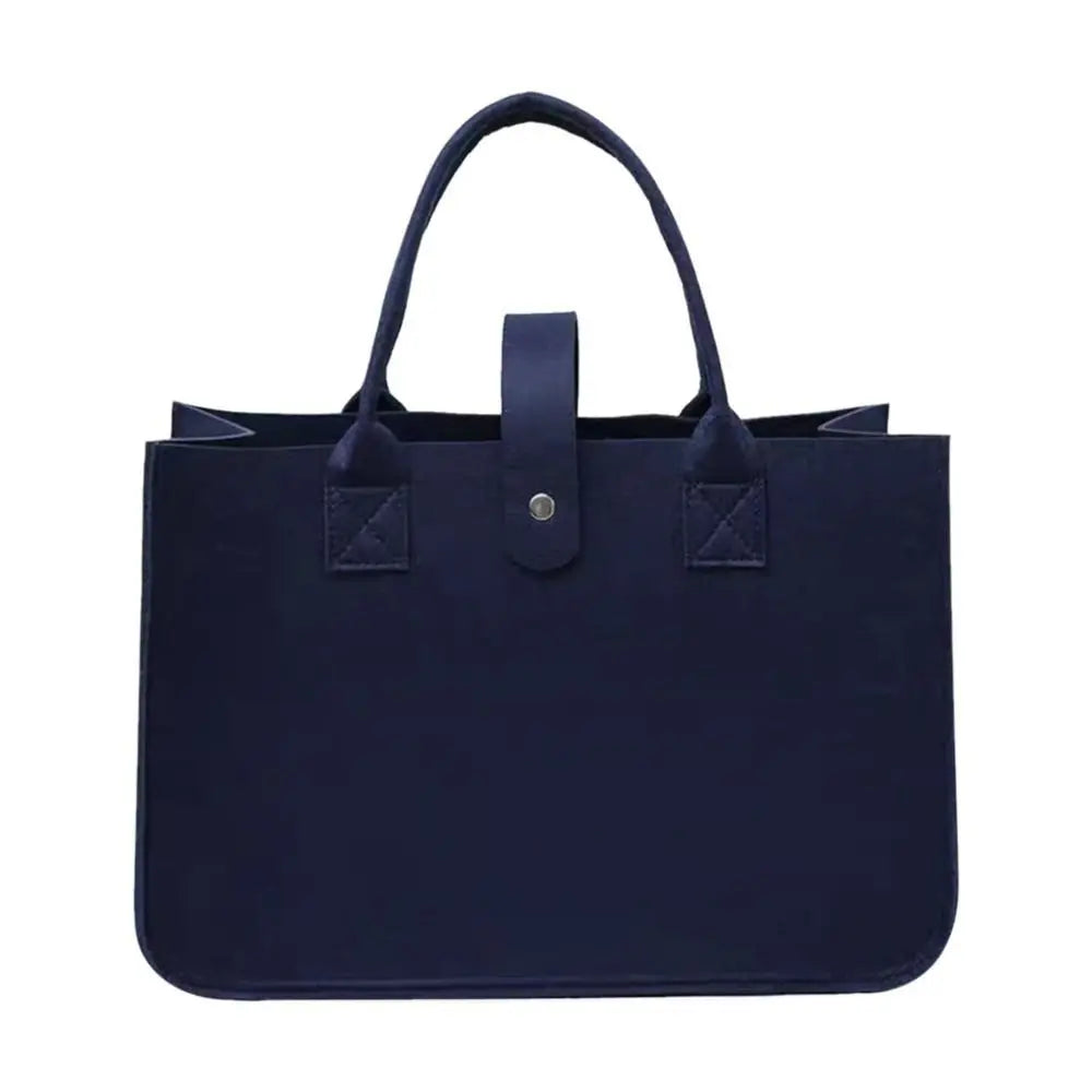 Portable Large Capacity Mummy Bag  Women Felt Shoulder Bag Simple Solid Color Messenger Bag Handbag Travel Casual Crossbody Bags