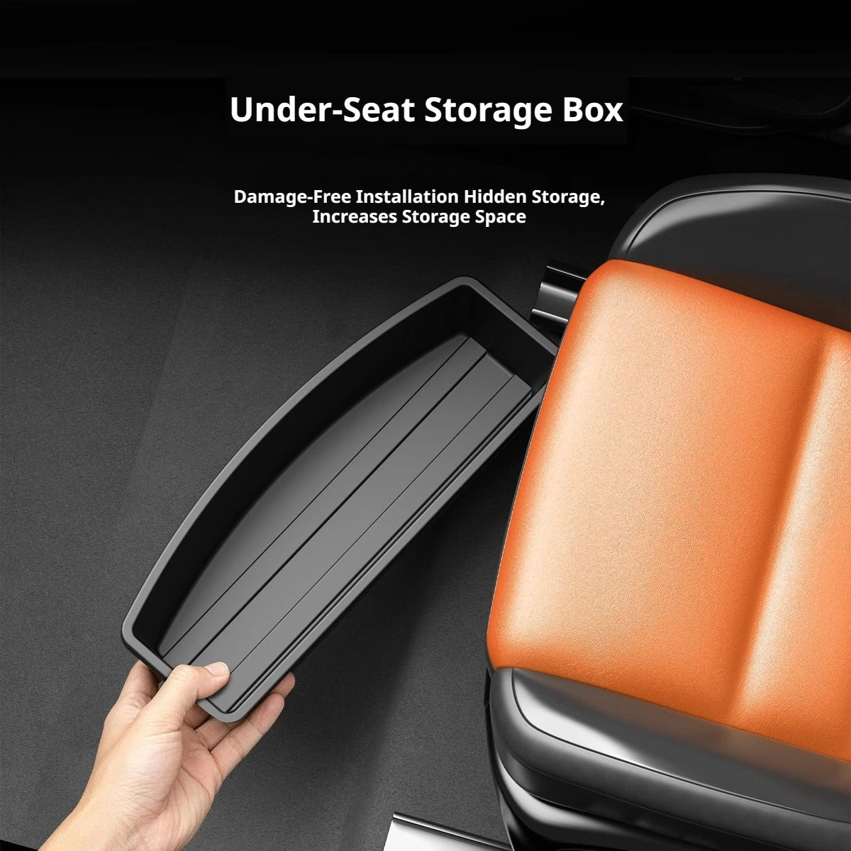 Under Seat Storage Box Universal Car Seat Bottom Organizer Box Removable Storage Box Gadget Case Universal Accessories