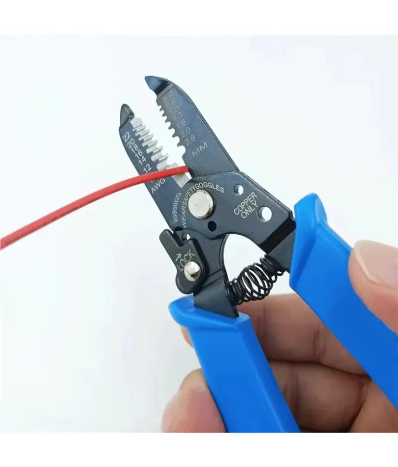 6-in-1 Wire Stripper Tool, Wire Strippers, Wire Cutter Stripping Tool for Electric Cable Stripping Cutting and Crimping