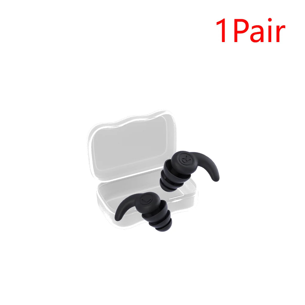 Children Silicone Ear Protector Canceling Noise 3 Layers Swimming Earplugs Hearing Protector anti-noise Plugs Noise Reduction