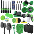 Detailing Brush Set Power Scrubber Drill Brushes Car Polish Pads Car Cleaning Brush For Car Air Vents Rim Dirt Dust Clean Tools
