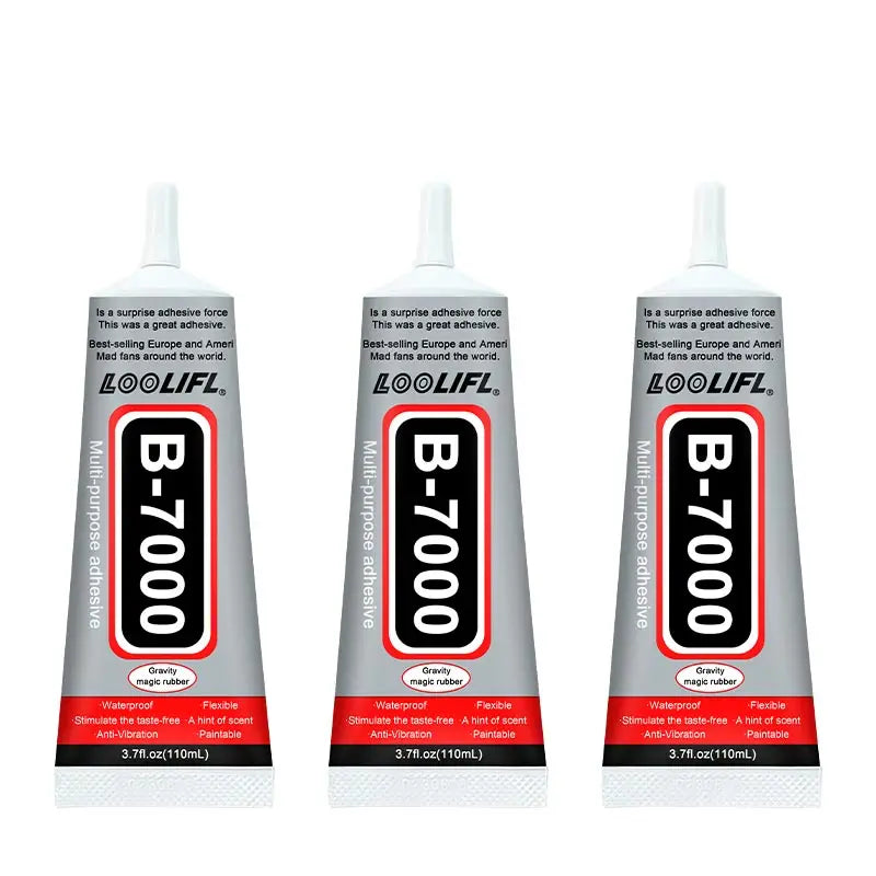 B7000 Super Clear Quick Dry Adhesive Black Contact Cell Phone Tablet Repair Adhesive Maintenance Back Cover Medium Repair