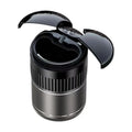 Car Smart Ashtray Built-in Led Light With Lid Touch Smokeless USB Rechargeable Ashtray Cover Opening With Ashtray B5W3