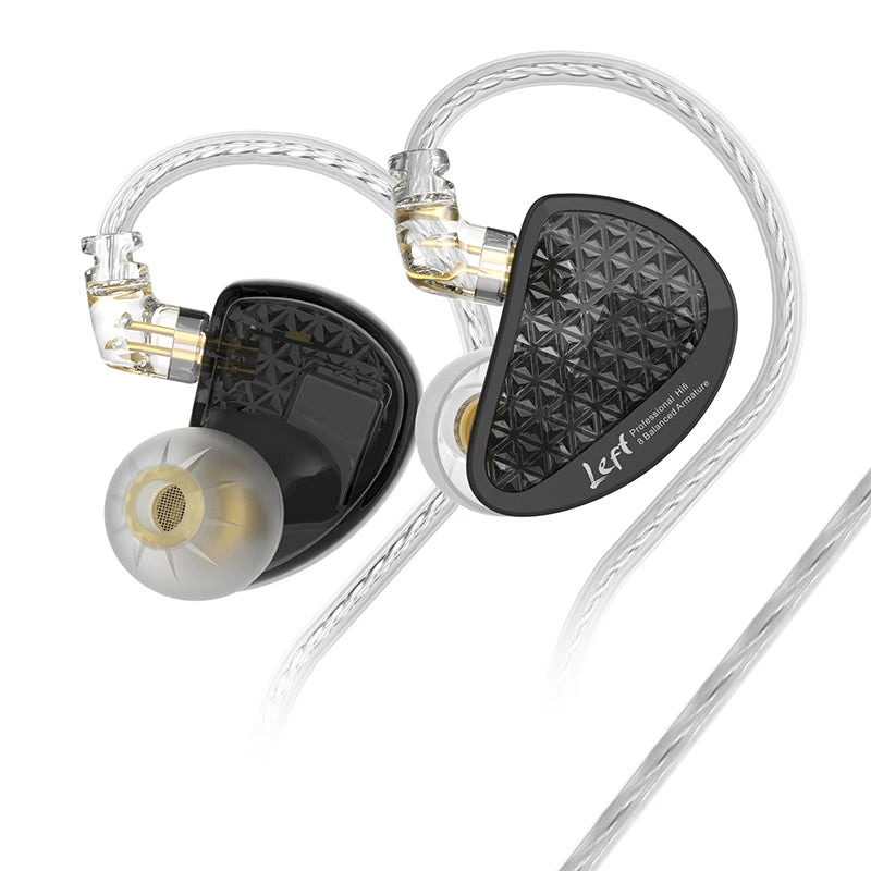 KZ AS16 Pro In Ear Wired Earphones 16BA Balanced Armature HIFI Bass Monitor Headphones  Noise Cancelling Earbuds Sport Headset