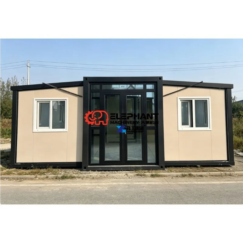 Portable 3 Bedroom Expandable Container House-40ft Foldable Modular Design Modern Luxury Prefab Home Living Room Workshop