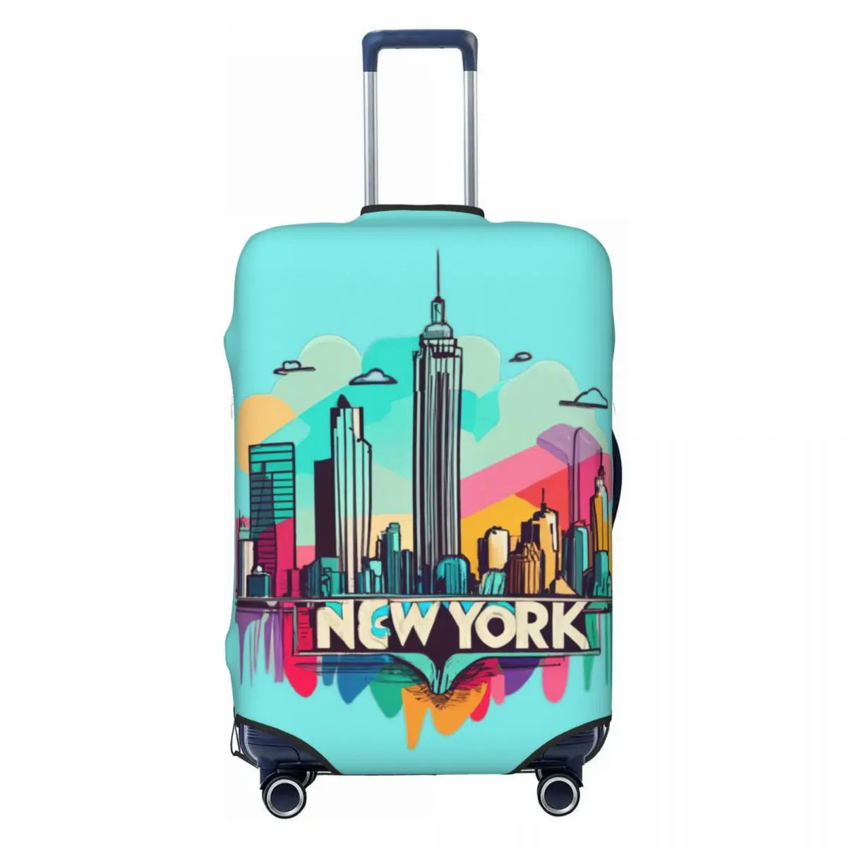 Water Lilies Oil Painting Suitcase Cover Holiday Monet Nature Elastic Luggage Accesories Business Protector