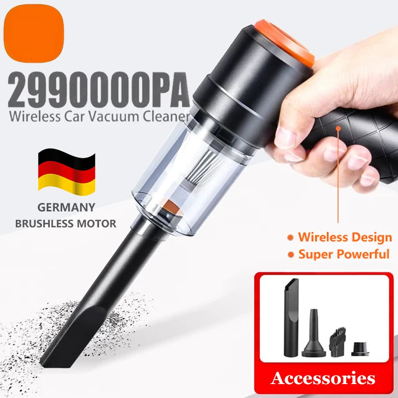 2990000Pa Wireless Car Vacuum Portabale Cleaner Cordless Handheld Auto Vacuum High Power Vacuum Cleaner For Home Office 2026 New
