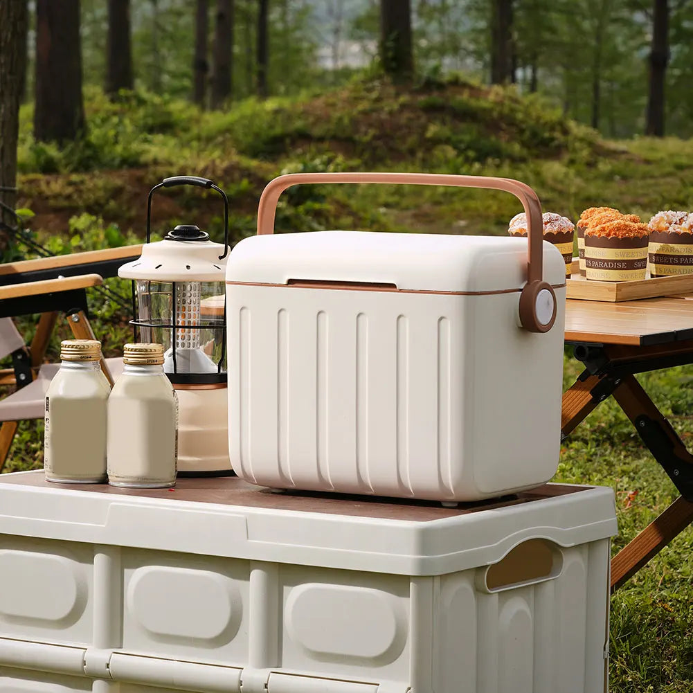 6L Camping Cooler Box Insulated Ice Chest Portable Ice Bucket Outdoor Hard Cooler for Camping Beach Picnic