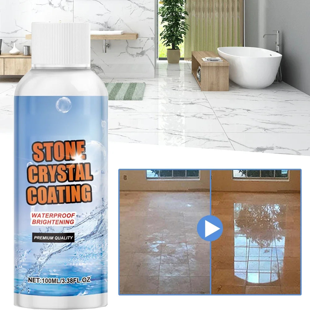 100ml Stone Tile Intensive Cleaner,Floor Cleaner,Stains Scratch Remover Polishing Ceramic Tile Cleaning Agent