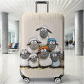 Lamb pattern luggage protection cover, suitable for 18-32 inch luggage covers, luggage handle gloves, travel accessories