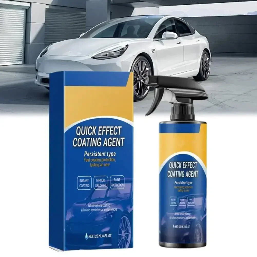 120ml Car Coating Spray Quick Effect Coating Agent Coat Car Wax Car Scratch Wax Coating Spray Oil Film Emulsion Glass Cleaner