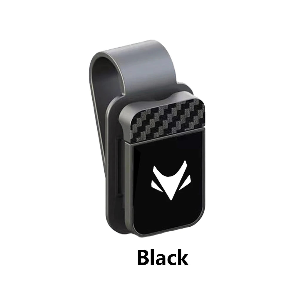 Car Sun Visor Glasses Clip Carbon Fiber Eyeglasses Sunglasses Storage For ARCFOX Alpha S T T5 S5 ΑS ΑT GT ECF ARCFOX-7