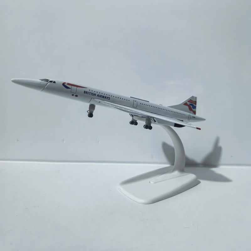 JASON TUTU 20CM Diecast Metal Planes British Airways Concorde Aircraft Model Planel Airplane Collect Gifts
