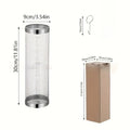 2pc Stainless Steel Rolling Grill Basket Set - Heavy Duty Cylinder Mesh for Camping, Picnic & Outdoor BBQ Accessories
