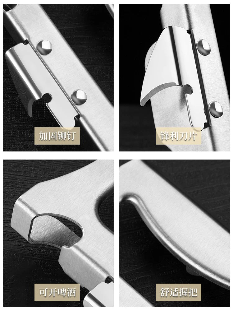 New Stainless Steel Portable Bottle Jar Opener Kitchen Gadget Portable Can Opener For Emergency Bottle Opener Party