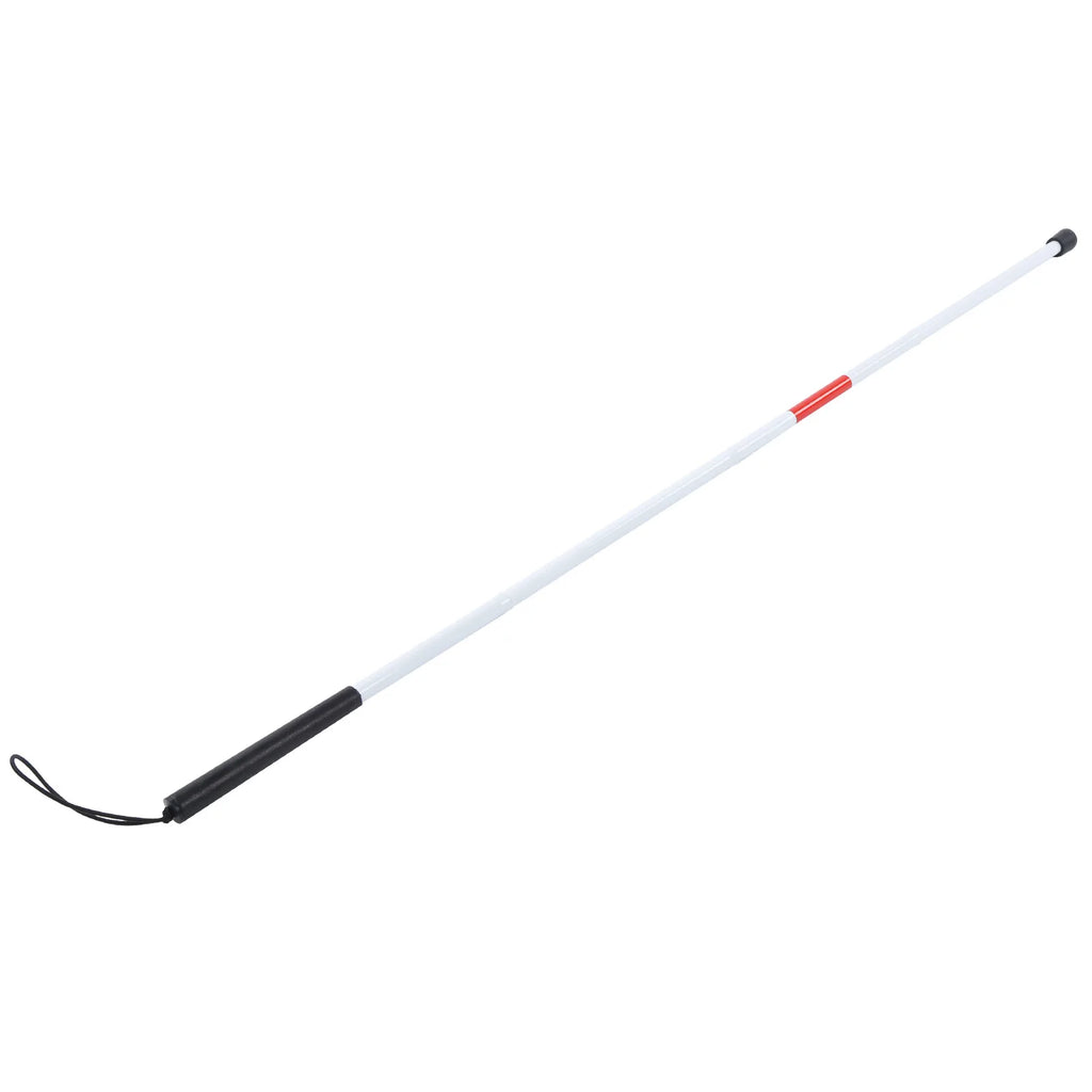 Walking Cane Portable Anti-Shock Guide Walking Stick Blind Cane Reflective Red and White for Outdoor for Blind Visual Impaired