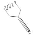 1pcs Stainless Steel Potato Masher Manual Fruit and Vegetable Press Mud Machine Wave Pressure Kitchen Tool Accessories