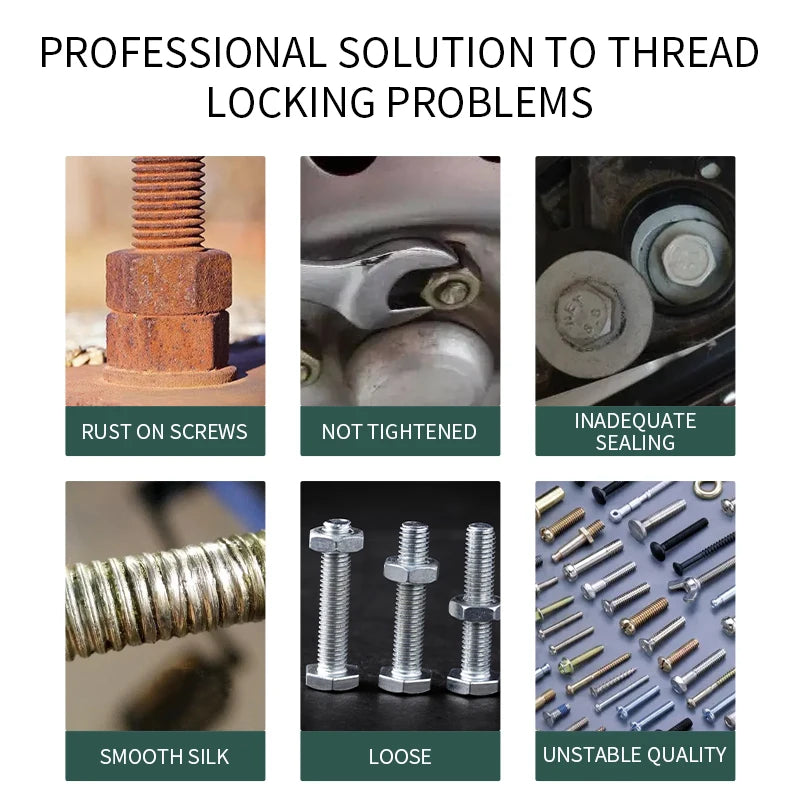 50ml Threadlocker 271Red High-Strength Thread Locker 243 Nuts-Bolts Locker Screw  Lock Tight Seal Fasteners Anaerobic Adhesive
