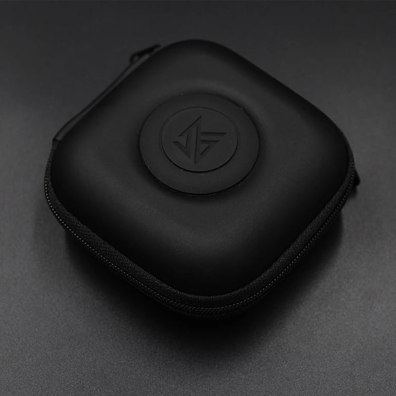 KZ PU Wired Headphone Bag Black Earphone Storage Case Convenient Carrying Earphone Cable Storage Box