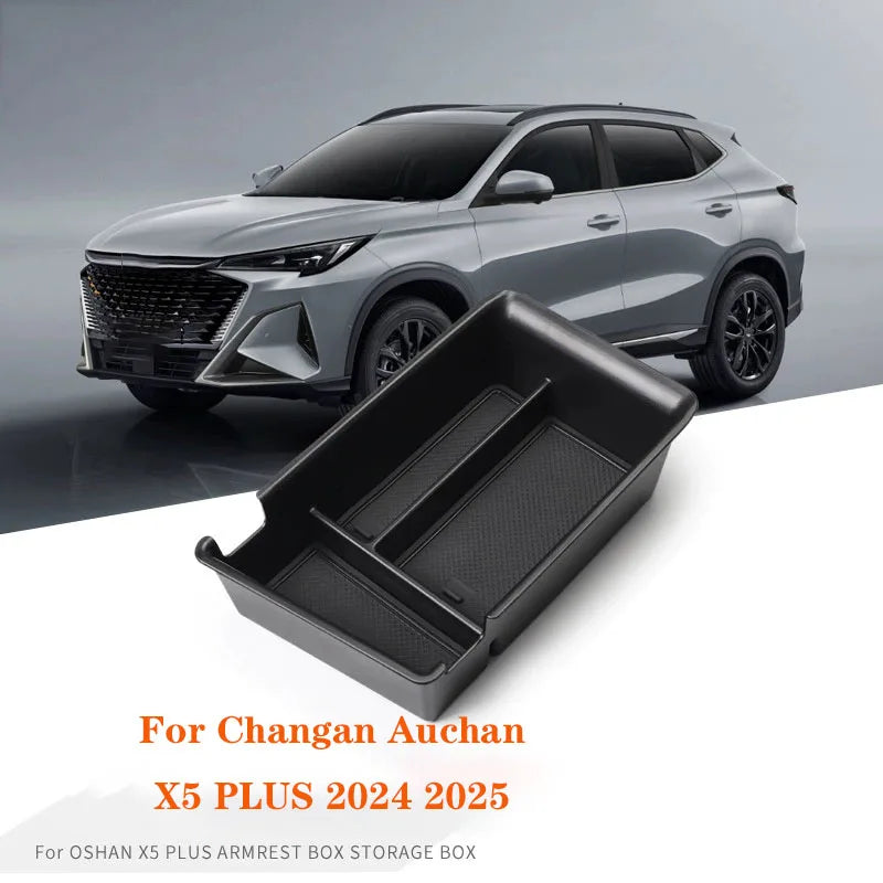 Car Central Control Armrest Box Storage Box Car Storage Organizing Accessories For Changan Auchan X5 PLUS 2024 2025 2026