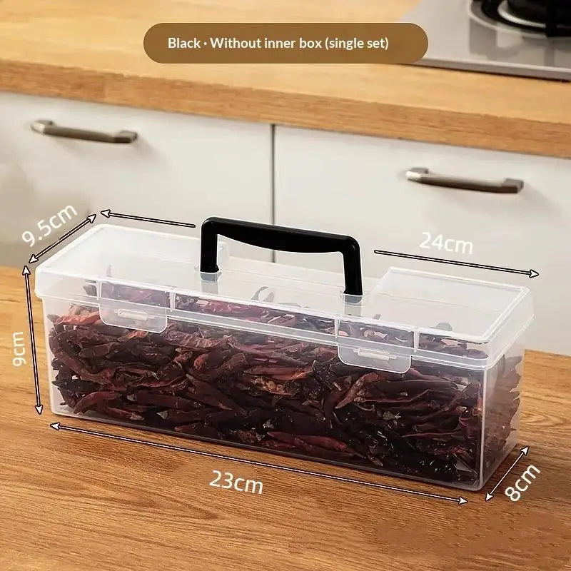 Transparent Handheld Toolbox Portable Large Capacity Thickened Plastic Hardware Tool Storage Box With Handle Tool Organizer Box