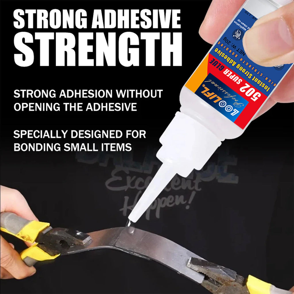 Loolifl Super Glue 1-25 Pieces 502 Strong Instant-Dry Cyanoacrylate Glue for Leather, Rubber, Wood, Metal, Strong Adhesive Liquid Tool Glue, Stable