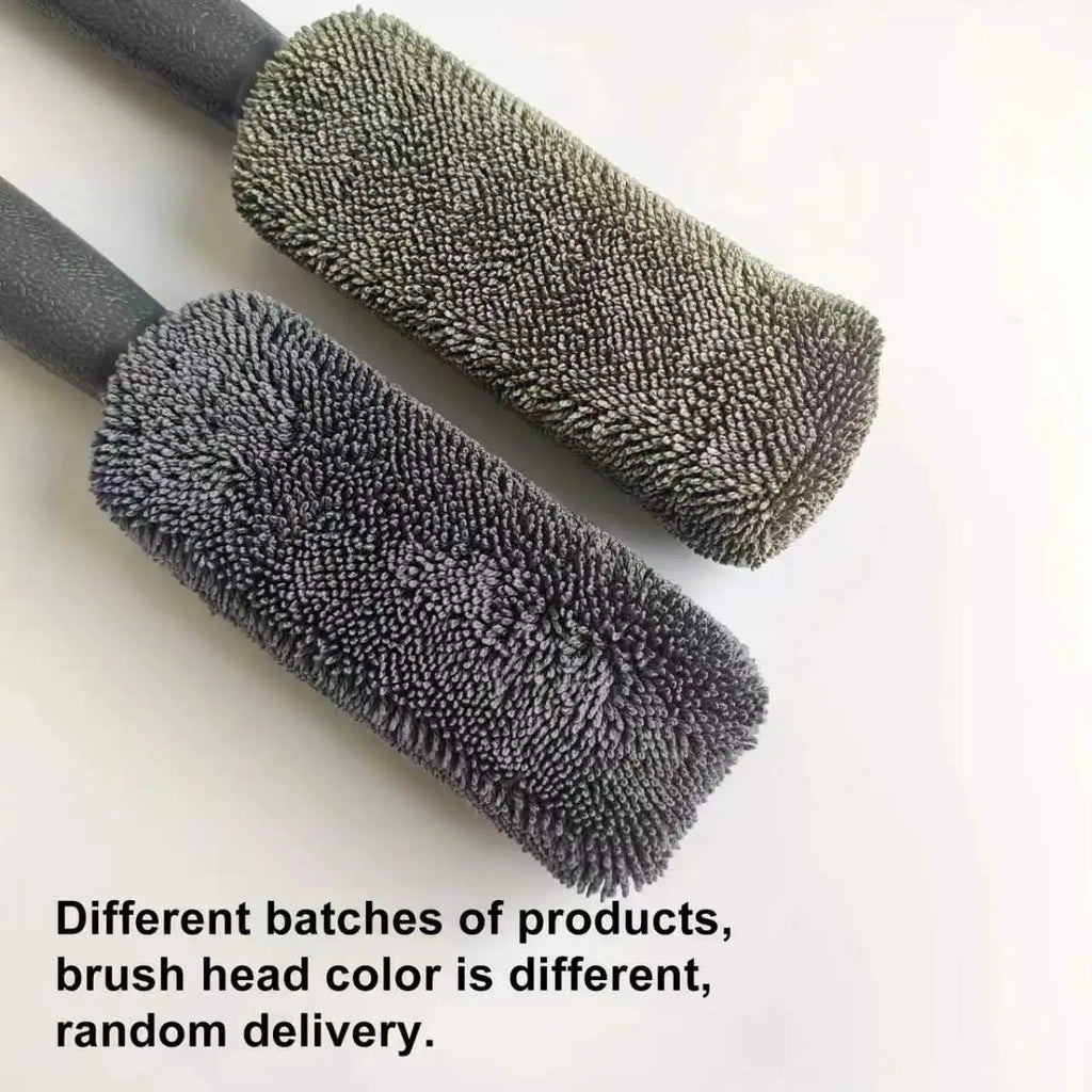 Microfiber Car Tire Brush - Effective Wheel Hub and Rim Cleaner - Perfect for Car Maintenance, Detailing, and Cleaning Supplies