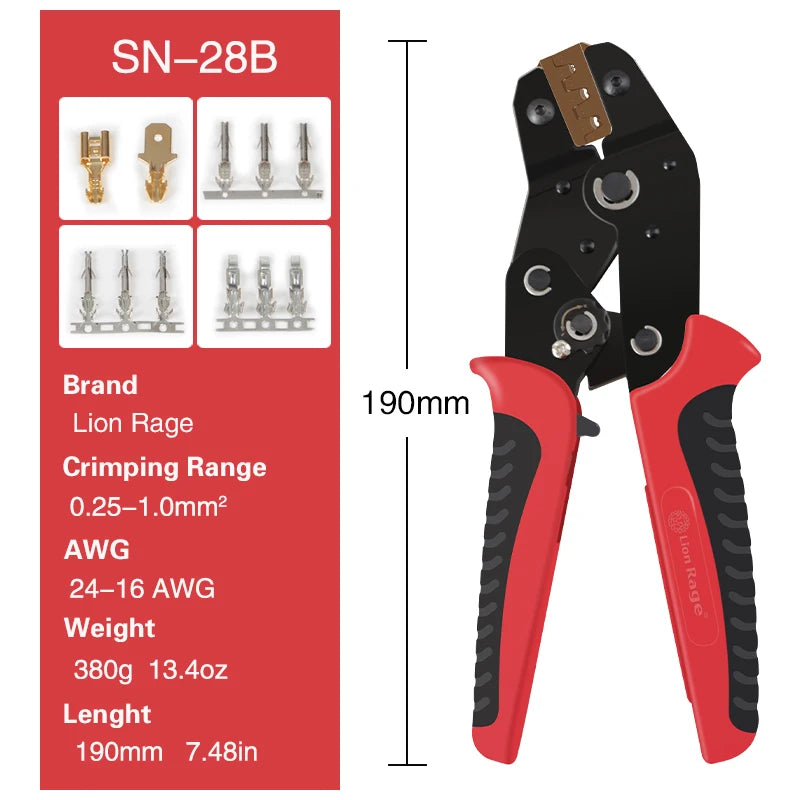 Crimping Plier SN-28B 48B 58B Dupont XH2.54 KF2510 SM 2.54 3.96 TAB 2.8/4.8/6.3 Plug type terminals Electrical Clamp Min Tools