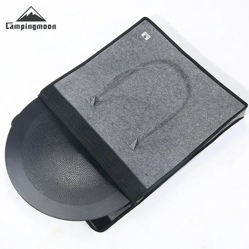 CAMPINGMOON GRW-45-B Gravel Texture Camping Thermo Bag - Reinforced Polyester Fiber Scratch-Resistant Pan Storage Bag