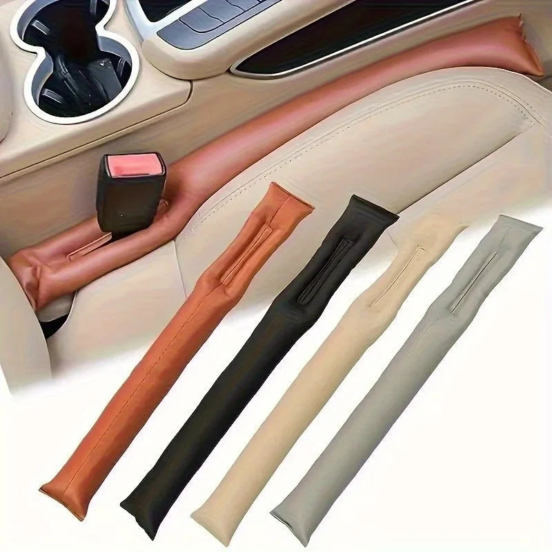PU Leather Car Seat Gap Filler Side Leak-Proof Strip,Seat Gap Anti-Drop Durable Interior Product,Universal Soft Protective Strip