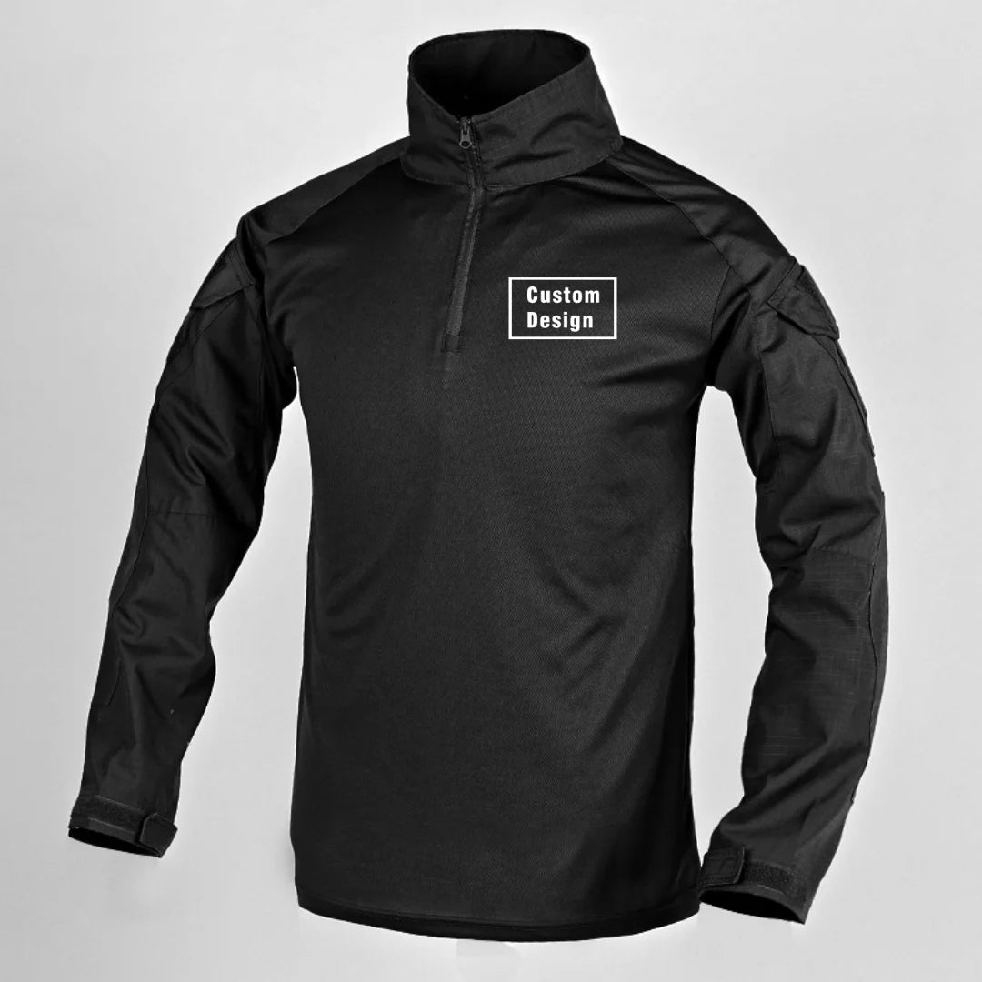 Custom Design Outdoor Military Long Sleeve Combat T-Shirt Tactical BreathableTraining Hunting Clothes Hiking G3 Work Wear Men