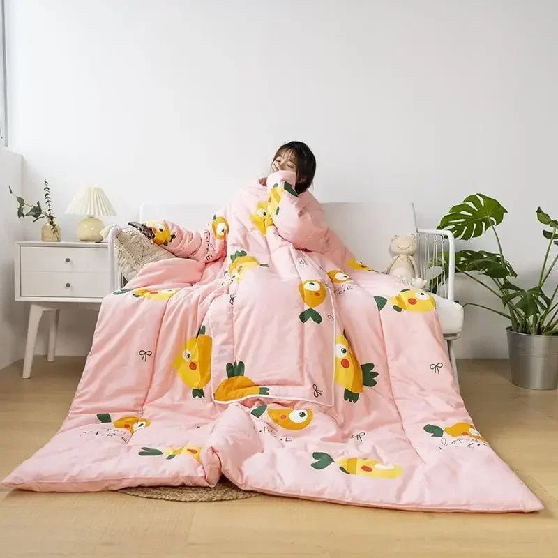Multi-functional Lazy Person Quilt Cushion That Is Anti-kicked and Worn on The Body