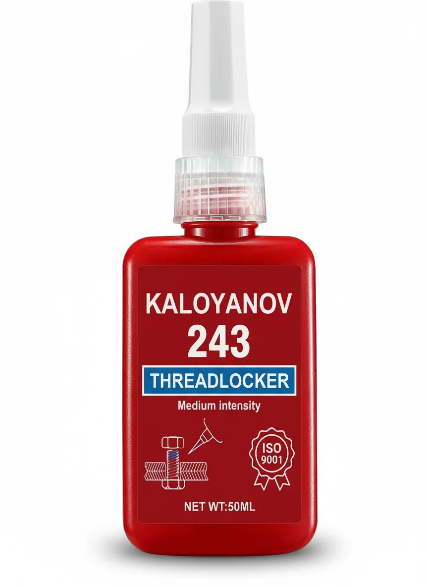 Medium Strength Threadlocker 243 Blue Removable Liquid,Thread Locker Adhesive Sealant to Prevent Loosening & Rust,50/10ml Bottle