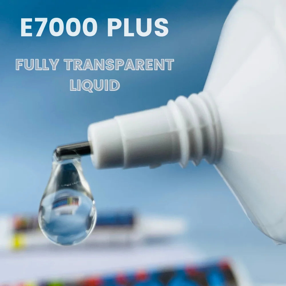 E7000 PLUS Multi-Purpose Glue - Strong Flexible Bond for Fabric, Leather, Metal, Plastic, Wood, Jewelry DIY & Repairs