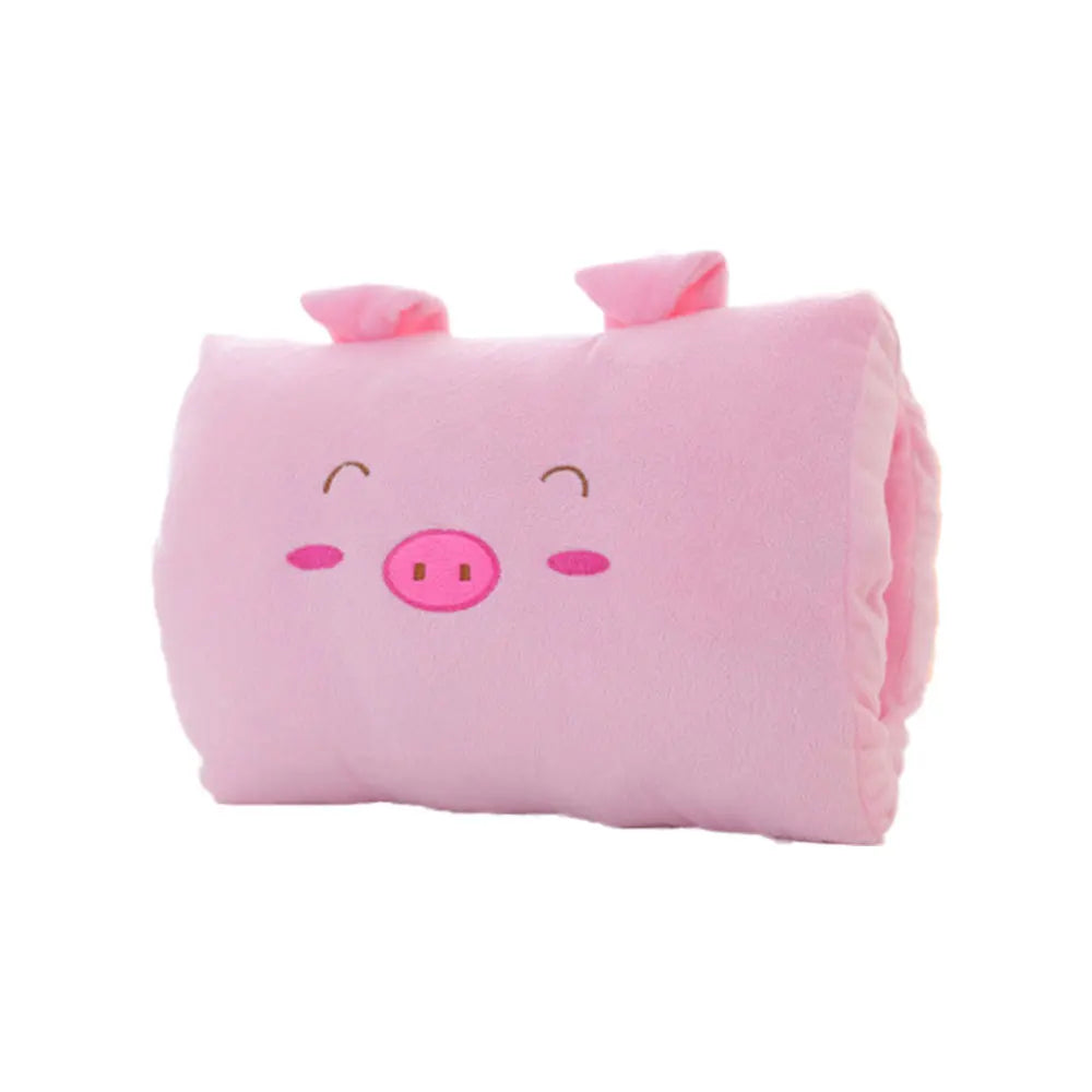 Pink Bear Children's Plush Pillows Hand Warmers Gloves Adults Cartoon Nap Pillows Cushions Creative Hand Warmers Plush Winter