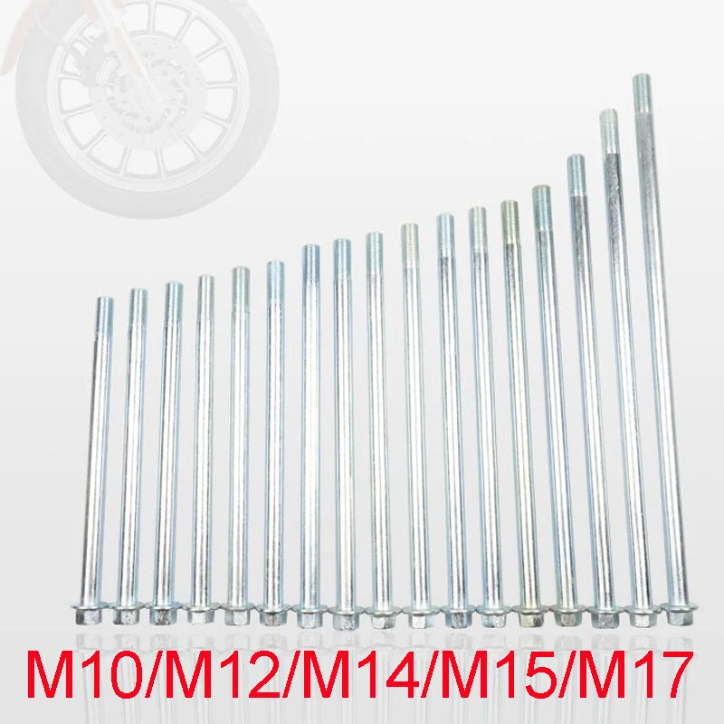 Motorcycle Wheel Axle M17 (16.7mm) 280mm/300mm for Honda Yamaha KTM Sym Loncin Motorbike Dirtbike Motocross Tricycle Hardware