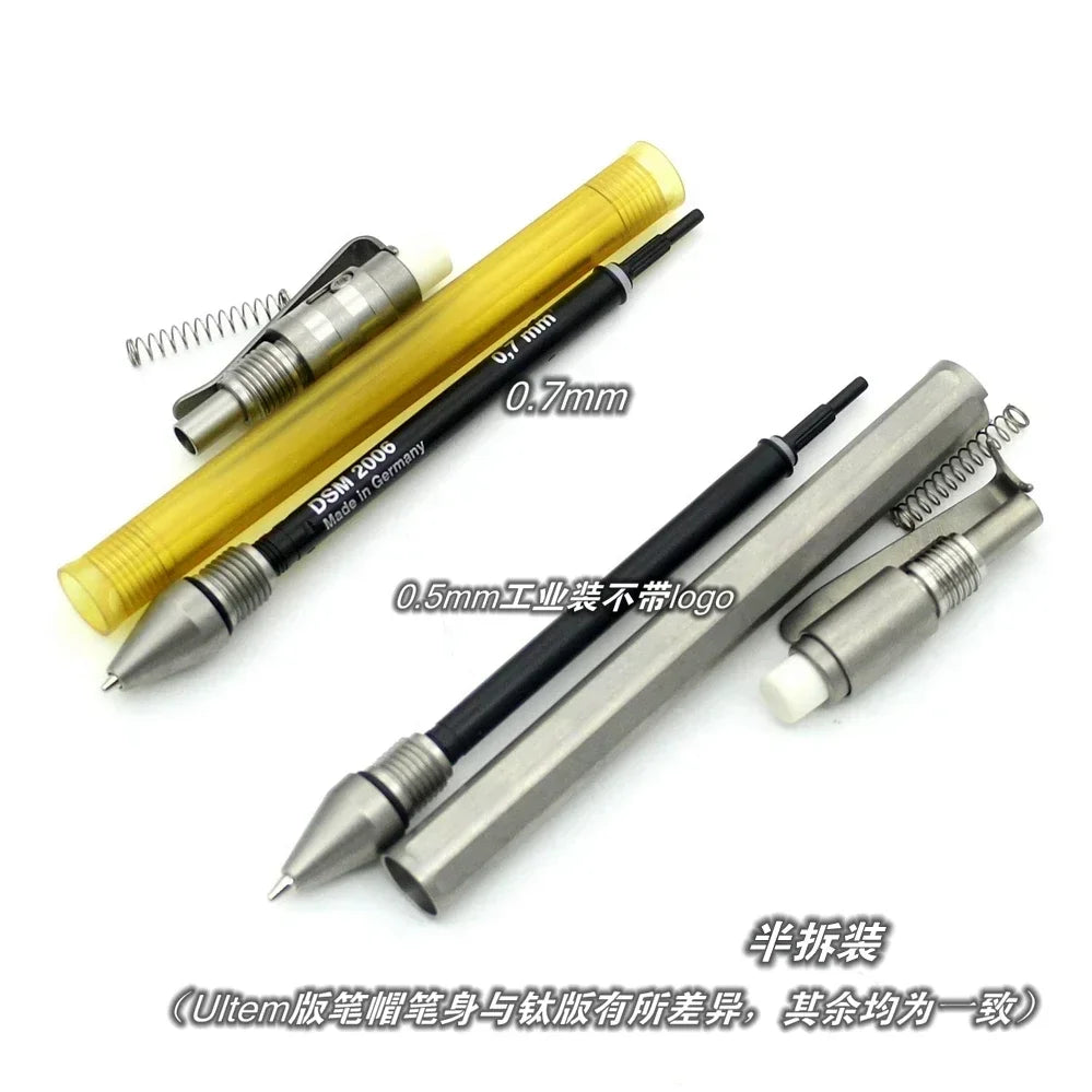 EDC Titanium Alloy PEI Pencil With Collection Writing Multi-functional Portable Outdoor EDC Tools