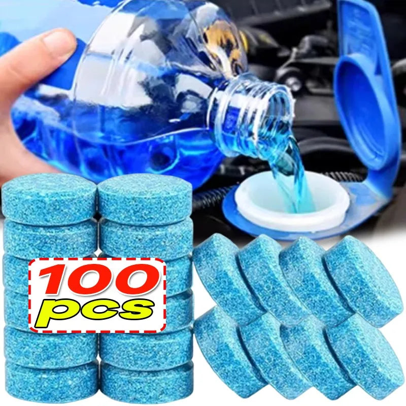 Solid Windshield Wiper Concentrated Effervescent Tablets Auto Windshield Cleaner Car Window Cleaning Solution Maintenance Tool