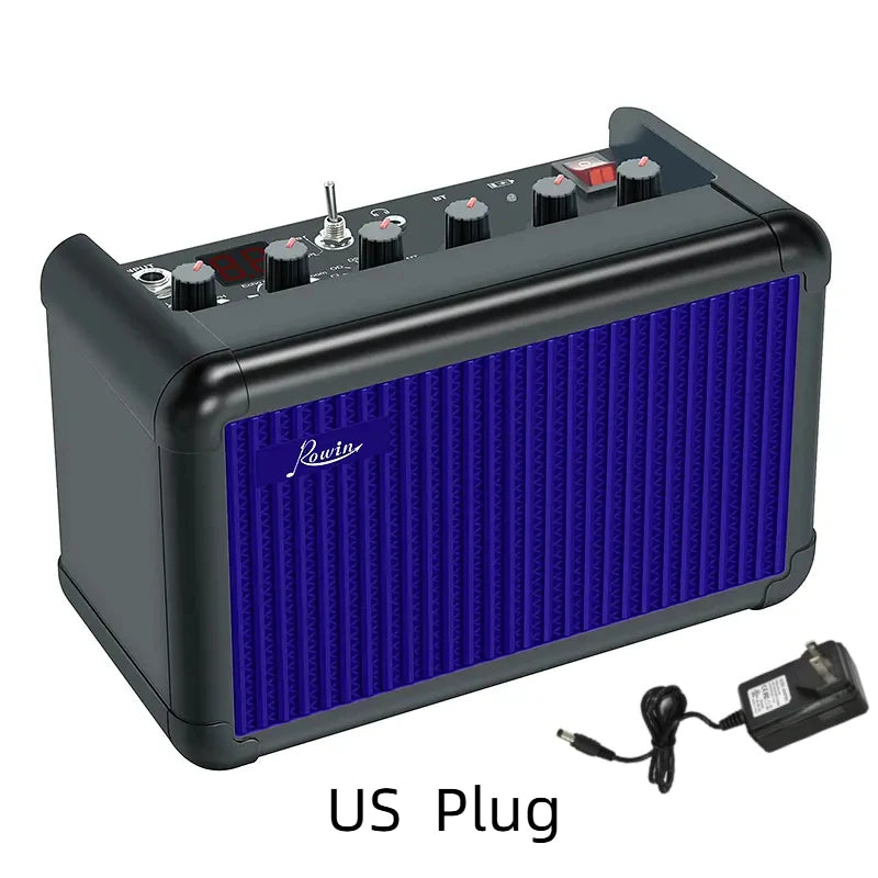 Rowin 15W PE-10S 30W PD-30 Bass Guitar Amplifier Multi-Function OTG BT Battery Buildin Combo Amp Reverb Chorus Multi effect
