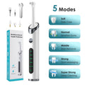 Rechargeable Tooth Polisher Electric Whitening & Polishing Tooth Polisher 5 Mode Personal Dental Calculus Remover Plaque Cleaner