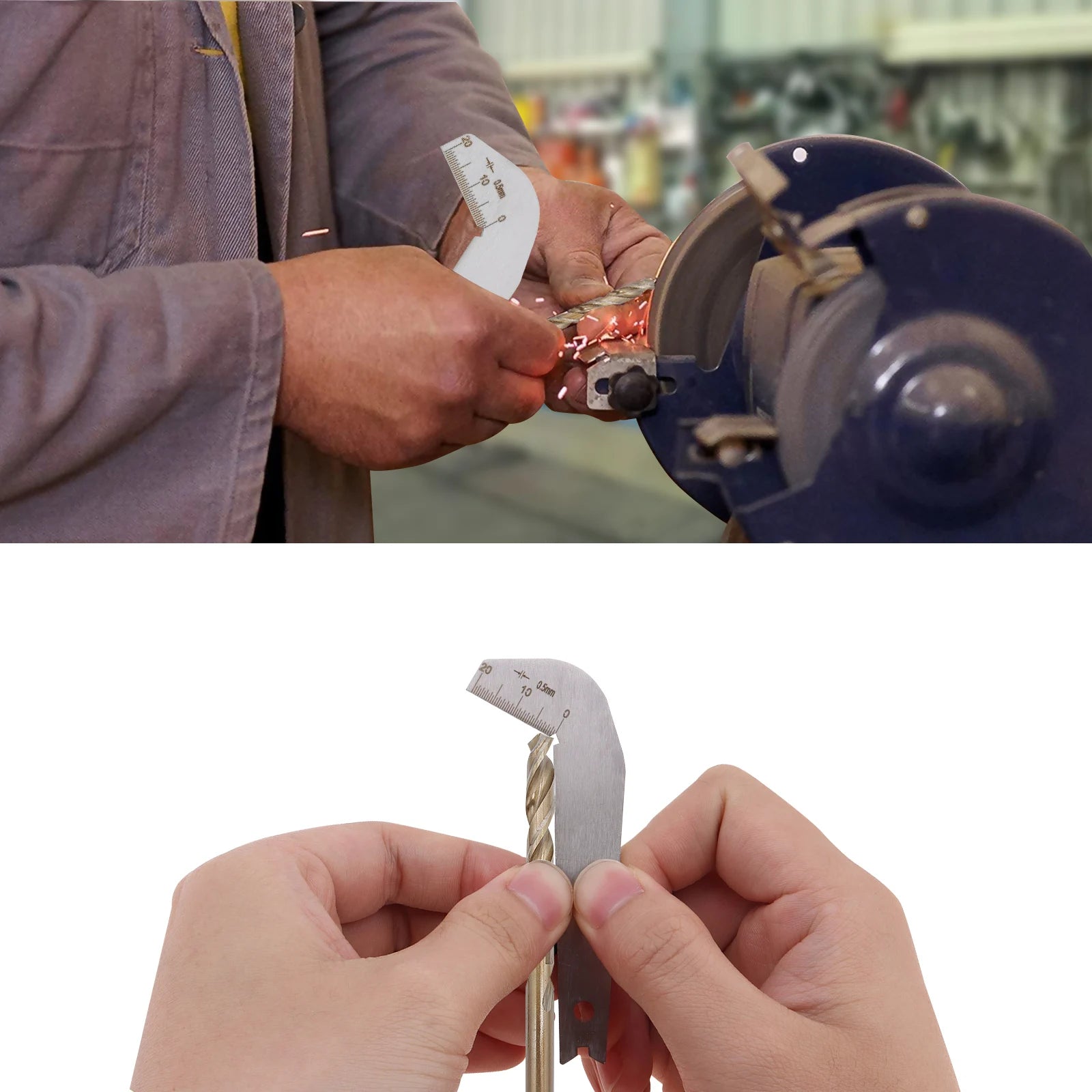 Stainless Steel Angle Gauge 118 Degree Drill Bit Machining Thread Cutting Angle Arc Model Angle Measure Tool Screw Cutting Gauge