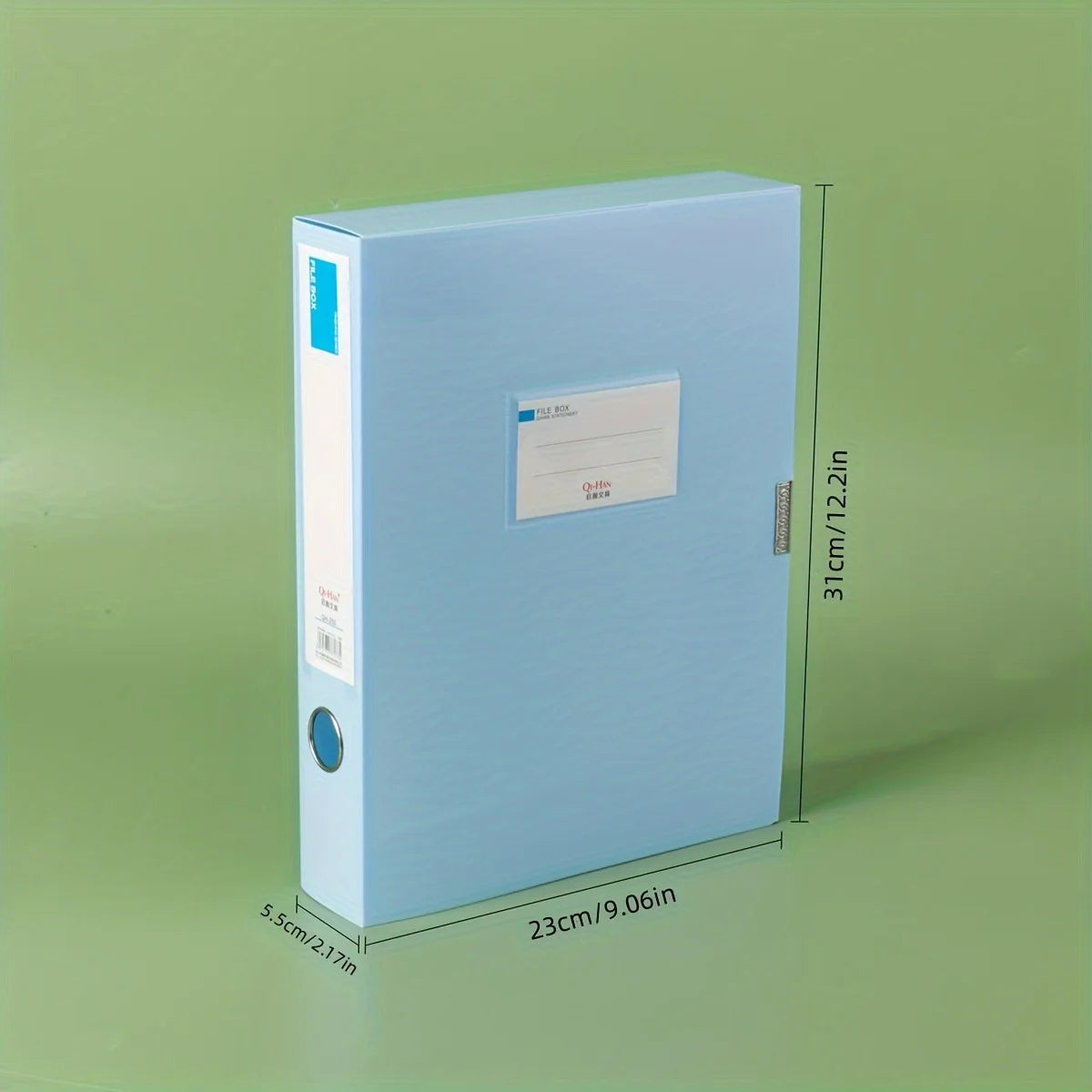 3pcs Large Capacity Plastic File Boxes for Office Use - Document, Personnel Records, Financial Accounting, and Invoice Storage