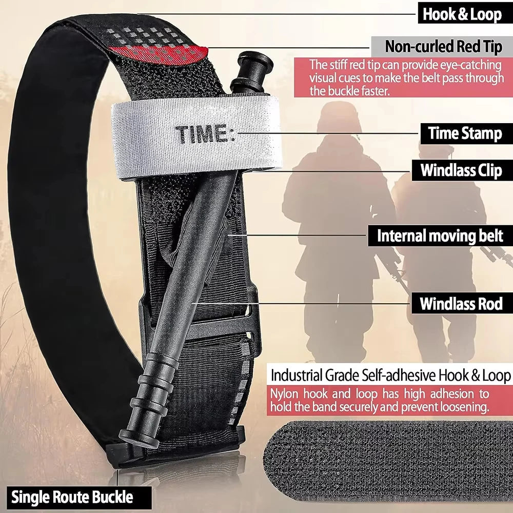 5/10/25 Pcs Portable emergency slow-release tourniquet, emergency tourniquet, outdoor CAT medical tactical equipment