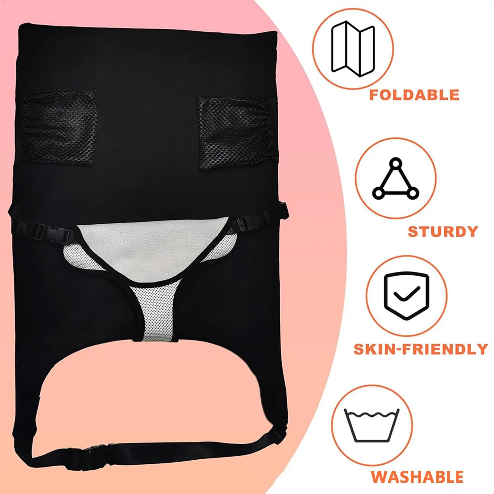 Airplane Bed for Baby Portable Plane Seat Foot Rest Extender Breathable Comfort Hammock Must Have for Flights Car Sleep Crib