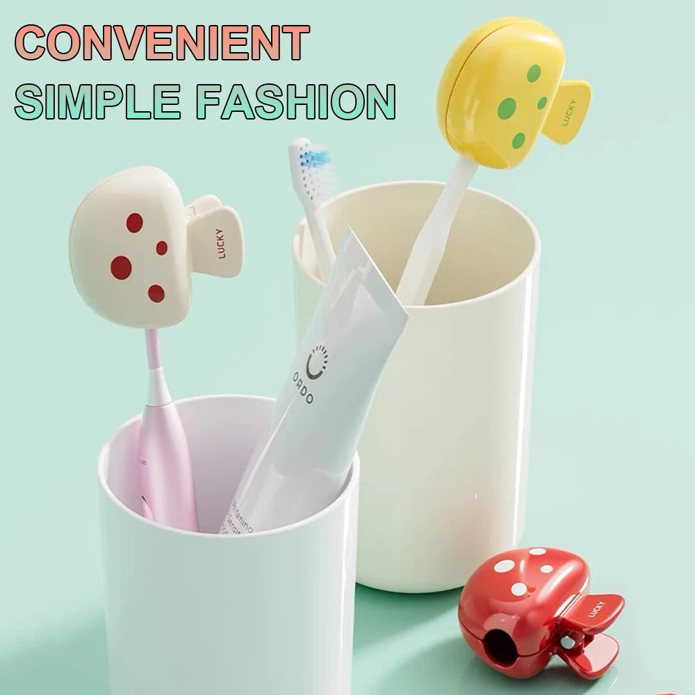 6/3/1 Travel Toothbrush Head Cover - Cute Mushroom Shaped Toothbrush Head - Protective Cap Portable Protective Cap, Suitable for