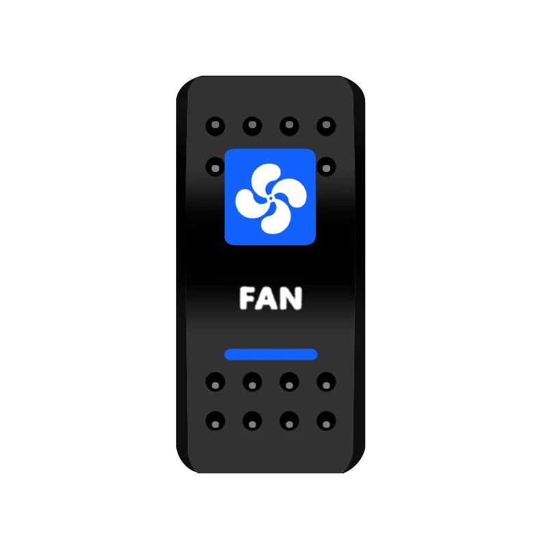 BANDC Rocker Switch Cover (No Switch) Anchor Bilge Pump Labels Cap for Car RV Marine Dash Panel Boat Accessories Carling Switch