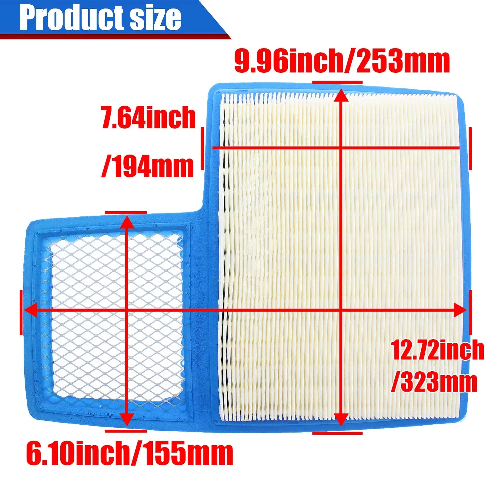 G29 Air Filter for Yamaha G16 G16A G19 G20 G21 G22 G22A G27 G29 301cc 357cc JN6-E4450-00 JN6-E4450-01 JN6-E445E-00 100950 100954