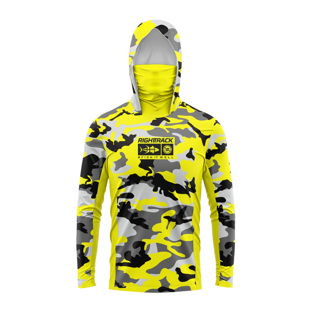 HotSale Men's Mask Hoodies Fishing Shirts Camo For Hunting Climbing Camping Hiking Sun Protection Breathable RIGHTTRACK Clothing