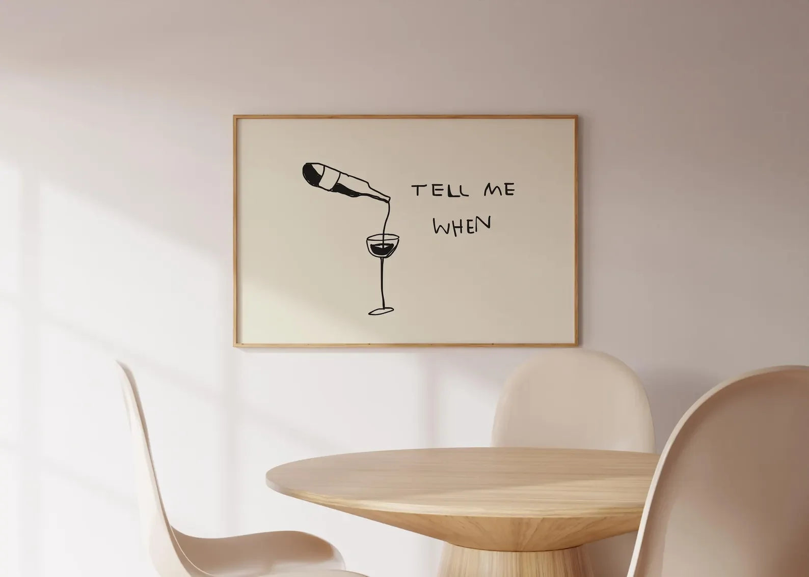Funny Wine Quote Print: Kitchen Bar Wall Cart Art Digital Horizontal Unframed Wine Cheers Poster Gift Decoration