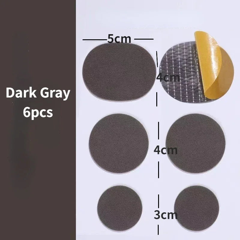 6pcs Shoe Repair Stickers Fabric Heel Protector Anti-Wear Repair Holes Self-adhesive Patches Insoles Pad Foot Care Insert